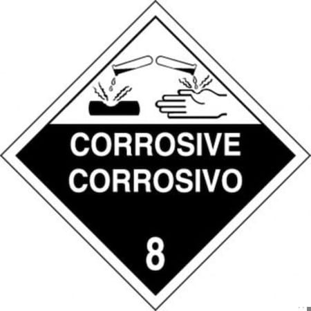Accuform BILINGUAL DOT PLACARD HAZARD CLASS 4 MPLSP6FV50